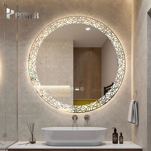 Взрывозащищенное зеркало для ванной комнаты отеля, инфракрасный датчик, анти-туман, круглое умное зеркало для ванной комнаты, зеркало для ванной с <span class=keywords><strong>Bluetooth</strong></span>-динамиком - Product Image 2