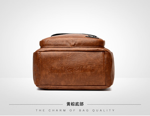 Wholesale Fashion Vintage <b>Backpack</b> PU <b>Leather</b> Women <b>Backpack</b> <b>Large</b> Capacity School Bag for Girls Leisure Shoulder Bags - Product Image 5