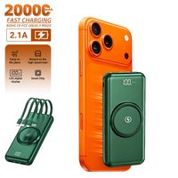 Charge rapide, Power Bank 20000 mAh, chargeur portable pour téléphone portable, Power Bank sans fil 20000 mAh