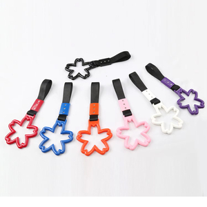 JDM Tsurikawa kereta Bus menangani tali tangan cincin Sakura Styling Drift Charm tali Auto aksesoris tali derek kait - Product Image 1