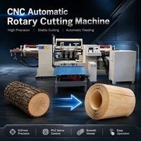 Machine de découpe rotative automatique CNC pour le décapage et la découpe de placages, pilotée par servomoteur et contrôlée par PLC
