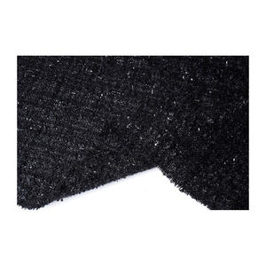 Tela Tweed Coreana Premium de Lujo, Textura Metálica Negra con Diseño de Mariposa, Tejido Personalizado OEM y ODM - Product Image 5