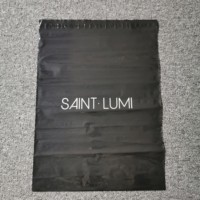 100 pièces MOQ Sacs d'expédition express XTY roses en polyéthylène recyclable noir imperméable 120 microns avec impression sérigraphique
