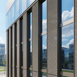 Panneau mural en maille contemporaine, surface miroir, anti-corrosion, revêtement extérieur de bâtiment - Product Image 4