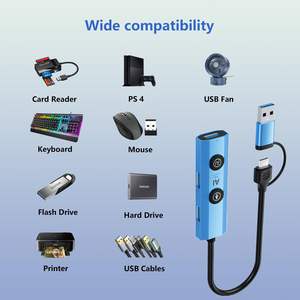 Hubs USB Multifunción con IA de Fábrica OEM para Teléfono, 5 en 1, Aleación de Aluminio, Tipo-C a USB 2.0 3.0, Estación de Acoplamiento OTG para <span class=keywords><strong>Laptop</strong></span> - Product Image 4