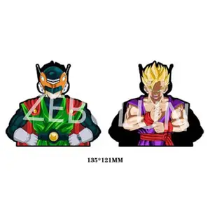 1000 Designs d'autocollants de voiture en mouvement 3D lenticulaires, imperméables, à thème dessin animé, avec des motifs de Son-Goku, <span class=keywords><strong>Vegeta</strong></span> et Trunks - Product Image 1