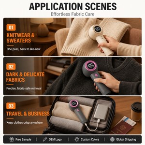 Nouvelle Machine Électrique Anti-Bouloches LCD 2026, Rasoir à Tissu à 6 Lames par Aspiration, Épilateur Portable pour Vêtements, Vente en Gros, Fournisseur ODM - Product Image 6