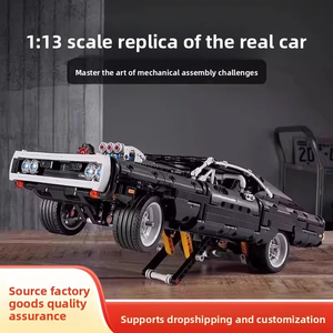 Juego de Bloques de Construcción de Autos Deportivos Americanos de Plástico, 800 Piezas, para Ensamblar, para Mayores de 14 Años - Product Image 3