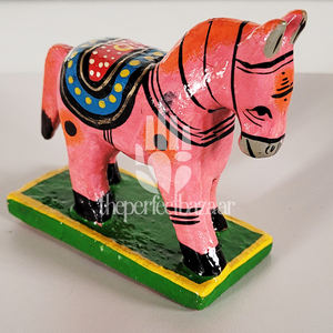 Par de Caballos de Madera, Diseño Art Deco, Artesanía en Madera, Decoración para el Hogar - Product Image 4