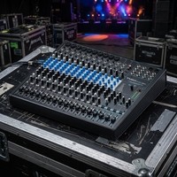 Console de mixage audio professionnelle 16 canaux avec effets DSP intégrés, interface USB, studio d'enregistrement, streaming en direct