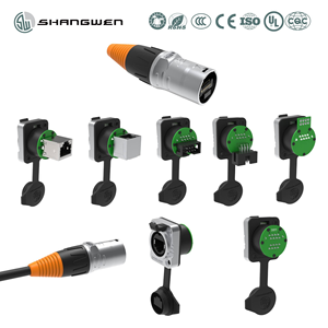 Outdoor IP65 8P RJ45 Panel Mount <strong>Ethernet</strong> Network Cable <strong>Plug</strong> RJ45 Interface <strong>Socket</strong> Connector Direct -<strong>plug</strong> 8P Horn Connector - Product Image 3