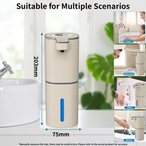 Distributeur de savon liquide numérique M19Pro, distributeur automatique de savon en mousse pour salle de bain et cuisine, 420ml, sans contact, avec écran LCD, IPX5 - Product Image 5