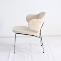 Chaises de salon, de lecture et de café, style nordique moderne, cadre métallique bas, couleur blanche, vente en gros directe d'usine
