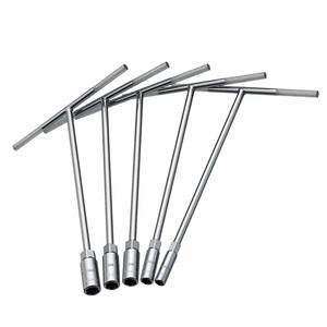 10/12/13/14MM Extra langer T-förmiger Griff Flex-Steckschlüssel-Schraubens chl üssel satz für die Wartung von Motorrädern - Product Image 3