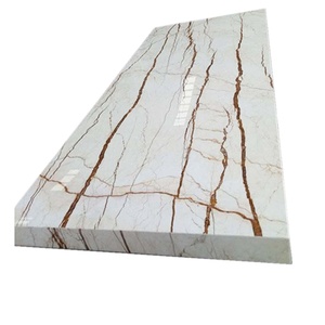 Dalles de marbre Sofitel Gold beige canali doré avec texture à grain doré pour projets, comptoirs, décoration intérieure et revêtement mural en pierre - Product Image 1