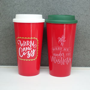 Dubbele Muur Eco Vriendelijke Plastic Reis Eco Koffiemok - Product Image 3