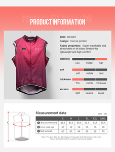 Chaleco de Ciclismo Personalizado, Cómodo, Transpirable, <span class=keywords><strong>Cortavientos</strong></span>, de Poliéster, Corte 3D, Absorbe la Humedad, Unisex, de Alto Rendimiento - Product Image 6