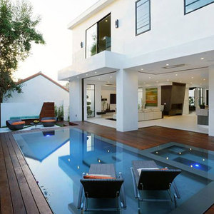 Equipo de piscina y accesorios en la piscina, suministros para piscinas grandes con puerta exterior con fibra de vidrio - Product Image 5