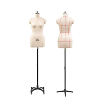 Buste Mannequin Couture Mi-Corps Adulte en Gros avec Support et Design Réglable pour Présenter des Styles de Mode Féminins