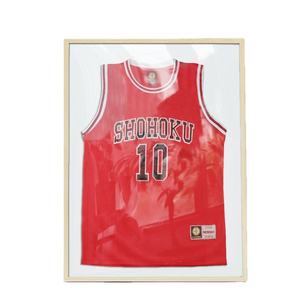 <span class=keywords><strong>Cadre</strong></span> en bois noir surdimensionné avec passe-partout bleu marine, impression numérique couleur moderne et écologique, montage mural vertical pour objets sportifs - Product Image 3