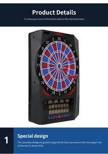 Máquina de juego de dardos con pantalla Led, tablero de dardos electrónico, tablero de dardos inteligente para grupo - Product Image 5