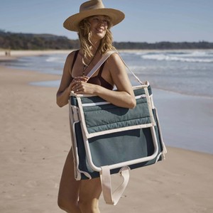 Chaise de sol rembourrée confortable et résistante au sable <span class=keywords><strong>pour</strong></span> l'extérieur, portable, légère, transat de plage <span class=keywords><strong>pour</strong></span> pique-nique avec support dorsal - Product Image 5