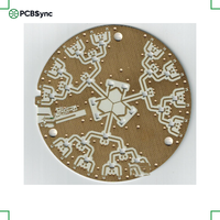 PCBSync Rogers RT/duroid 6006 1.5mm 1oz 3u" Or 8 couches PCB de communication aérospatiale
