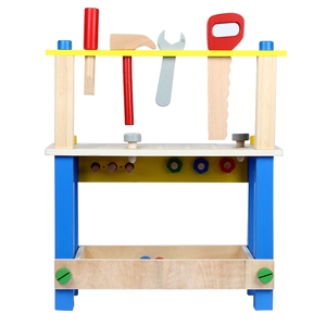 HOYE CRAFT <strong>Kids</strong> Pretend Play <strong>Tool</strong> Toy Wooden Toddler Workbench <strong>Tools</strong> <strong>Set</strong> - Product Image 2