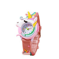Montre-bracelet pour enfants avec motifs cœur, licorne et Saturne, montre tendance pour enfants, cadeau idéal pour les fêtes et les anniversaires pour garçons et filles
