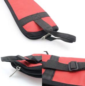 Échantillon gratuit de baguettes de batterie de grande capacité Organisateur de clés de tambour Kits de percussion Pochette de transport Sac de baguettes de batterie portable - Product Image 4