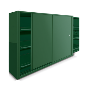 Fami System Ar Sliding Doors L2300 H2010 Green Ral6011 Tool Cabinet - Product Image 3