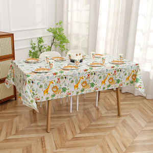 DAMAI <span class=keywords><strong>Jungle</strong></span> fête d'anniversaire assiettes et serviettes animaux décorations de fête d'anniversaire <span class=keywords><strong>Jungle</strong></span> thème fête d'anniversaire ensemble de vaisselle - Product Image 2