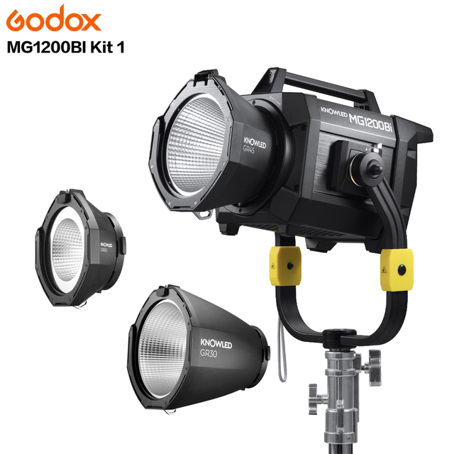 Godox MG1200Bi Kit 1 with GR30 GR60 LED Light Studio Photography Equipment Pocket Portable Flashes to Professional Lighting