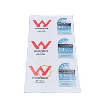 Étiquettes/autocollants personnalisés en papier couché certifié avec filigrane, autocollants imperméables avec indice d'étanchéité WELS pour la plomberie des toilettes