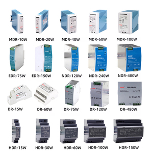 Alimentation à découpage sur rail Din DR/<span class=keywords><strong>EDR</strong></span>/NDR/MDR/HDR-10W 15W 40W 30W 60W 100W 120W 240W 480W 110V/220V AC-DC 5V 12V SMPS 24V 48V - Product Image 1