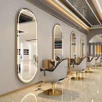 Nouvelle table de coiffure de salon, miroir mural intelligent pour salon de coiffure, miroir de coupe de cheveux, réseau sans fil