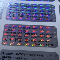 Autocollant holographique anti-contrefaçon, autocollant holographique 3D couleur, étiquette holographique avec code QR, autocollant holographique transparent F