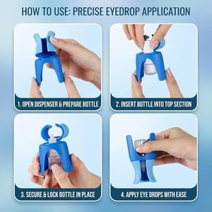 Gotero Ocular Portátil y Práctico, Asistente Ergonómico para Gotas con Soporte para Botella, Fácil de Usar, Hecho de Plástico Resistente - Product Image 5