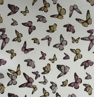 Cuir PU artificiel imprimé floral multicolore résistant aux déchirures et élastique pour l'artisanat DIY, chaussures et nœuds pour cheveux