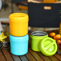 Everich Nouvelle boîte à lunch isotherme en acier inoxydable, pot sous vide 24 heures 500 ml, pour garder les aliments au chaud, récipient alimentaire