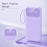 Power Bank Portabel 10000 Mah Grosir Dengan 4 Kabel, Charger Portabel, Power Bank Mini Darurat Eksternal
