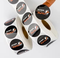Rouleau d'étiquette d'emballage personnalisé personnalisé étanche feuille d'or étiquette ronde impression personnalisé produit d'entreprise autocollants de Logo