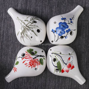 Vente en gros Basse Céramique <span class=keywords><strong>Ocarina</strong></span> 6 Trous Triple <span class=keywords><strong>Zelda</strong></span> Instrument de musique Type Tuba - Product Image 3