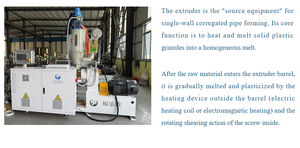 Ligne de production de plastique pour équipements de fabrication de tuyaux ondulés à réduction de bruit en environnement d'atelier - Product Image 5