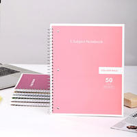 Carnet de notes professionnel A5 personnalisable à spirale, reliure à anneaux, lignes horizontales, avec logo, pour prise de notes et planification, couverture en papier