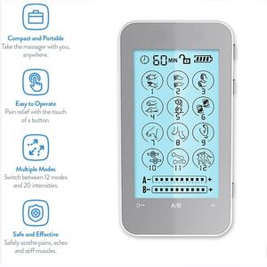 Unidad TENS de pantalla táctil portátil 2024, otros productos de masaje, estimulador nervioso TENS y estimulador muscular para aliviar el dolor muscular - Product Image 3