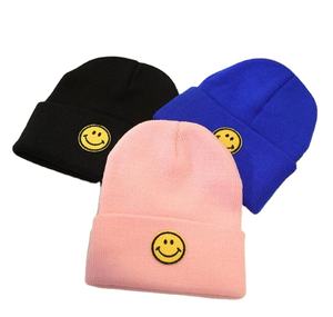 2020010316 <span class=keywords><strong>neonato</strong></span> Unisex cappello lavorato a maglia Smile Face Baby Cap - Product Image 1