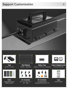 Cargador Inteligente Impermeable de 1200W para Baterías Lifepo4 de 24V 48v 60V 72V 84V, para Motores de Barcos, Montacargas y Carritos de <span class=keywords><strong>Golf</strong></span> - Product Image 4