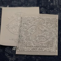 Label Merek Pakaian Persegi Panjang Custom LOGO, Kepadatan Benang Tinggi, Kualitas Tinggi, Perekat Sendiri, Tenun Datar, Potongan Laser, Tag Pakaian