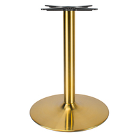 Pied de table moderne nordique rond robuste pour bar, restaurant, café, salle à manger, base de table en acier inoxydable chromé doré, mobilier de luxe